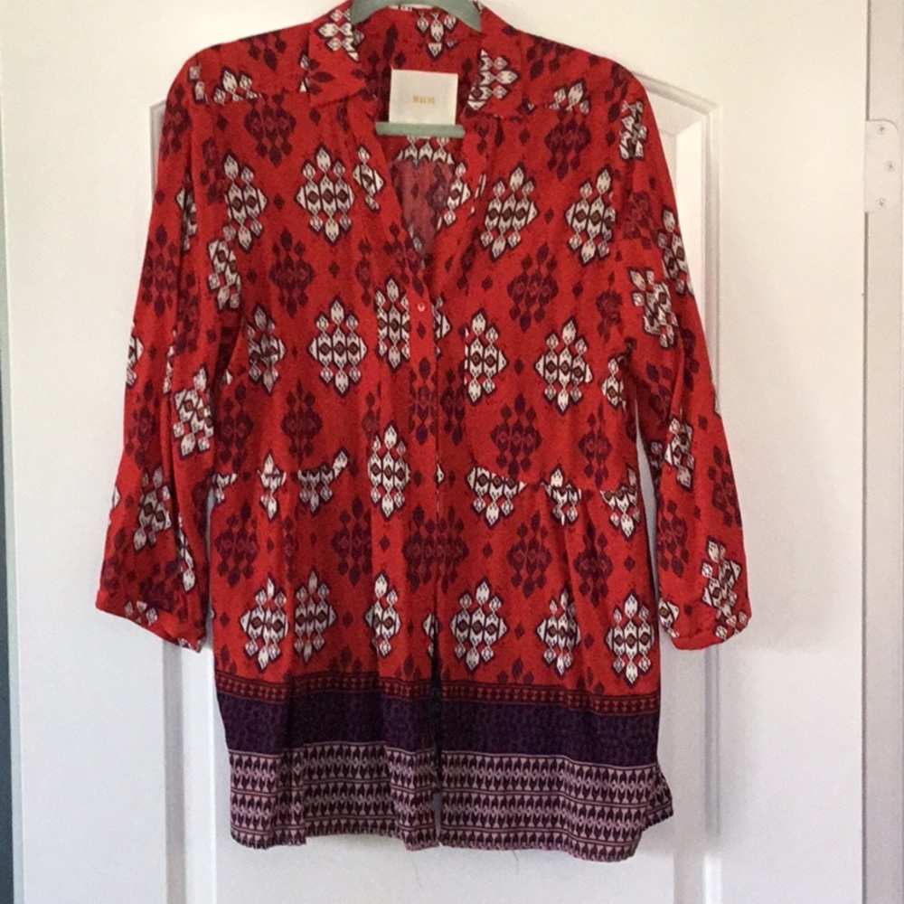 Anthropology Maeve button down blouse